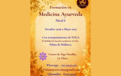 FORMACIÓN EN MEDICINA AYURVEDA – NIVEL I
